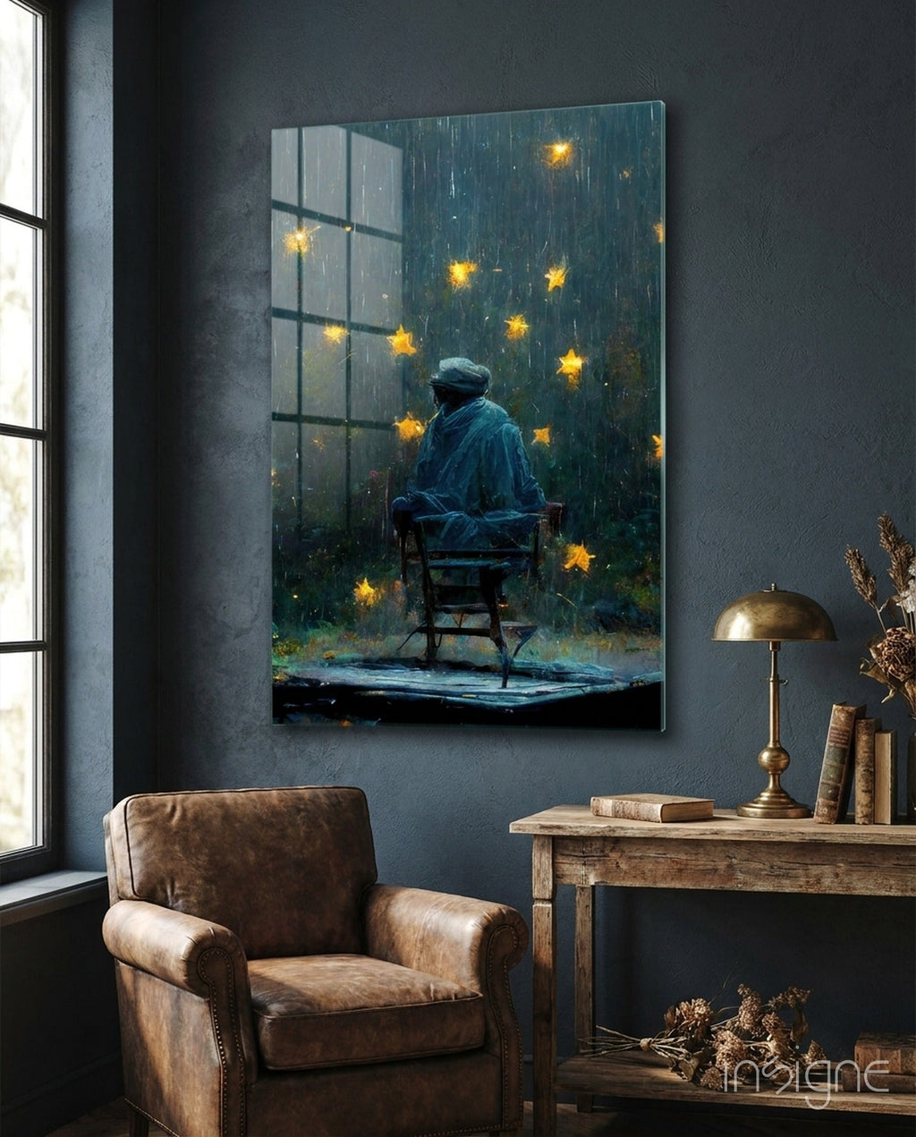 Star Rain Glass Art  || Designer Collection