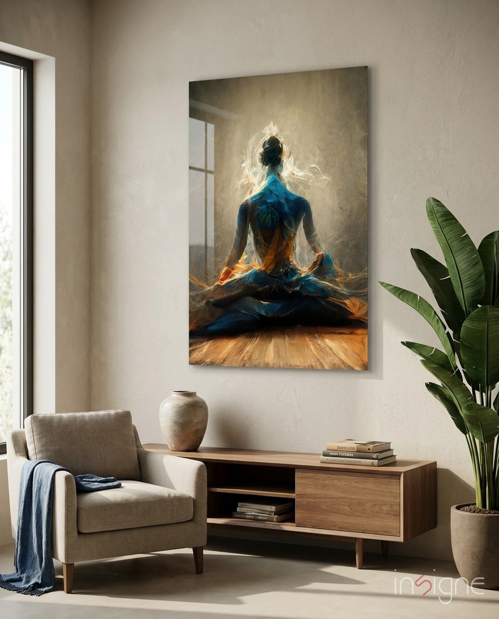 Meditation Glass Art  || Designer Collection