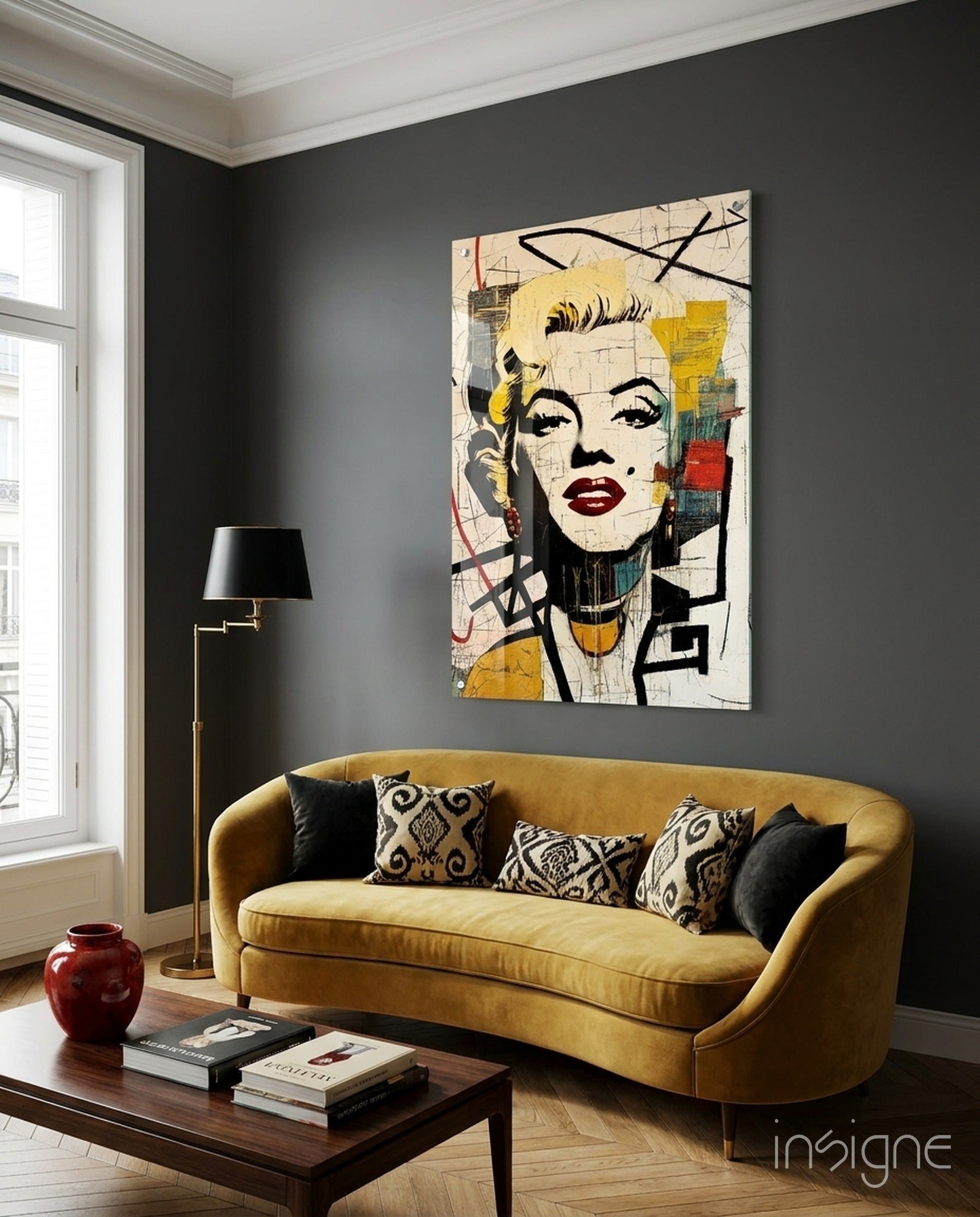 Marilyn Monroe Glass Wall Art  || Designer Collection