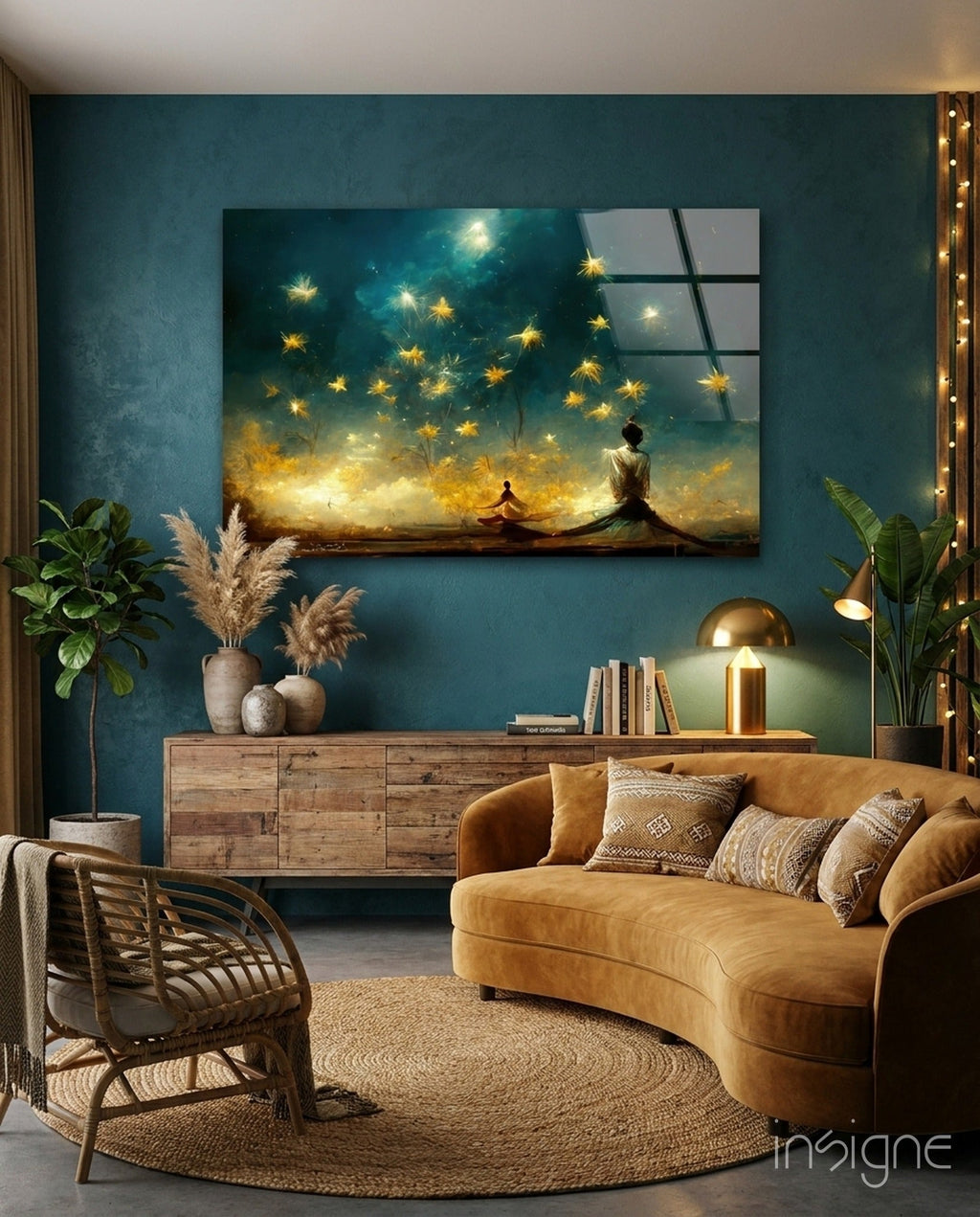 Mysticism Glass Wall Art  || Designer Collection