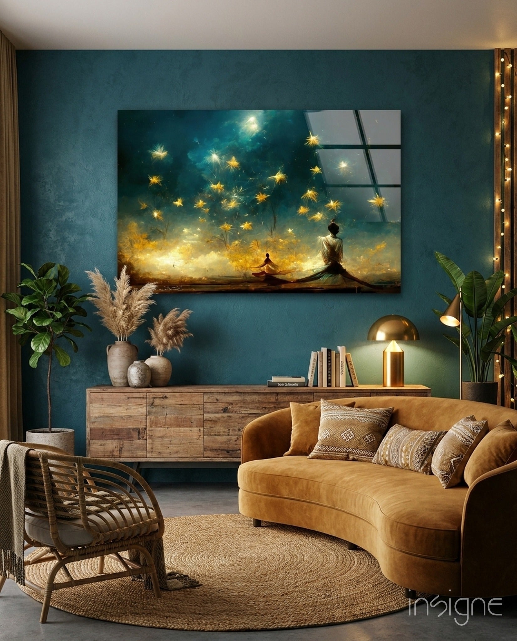 Mysticism Glass Wall Art  || Designer Collection