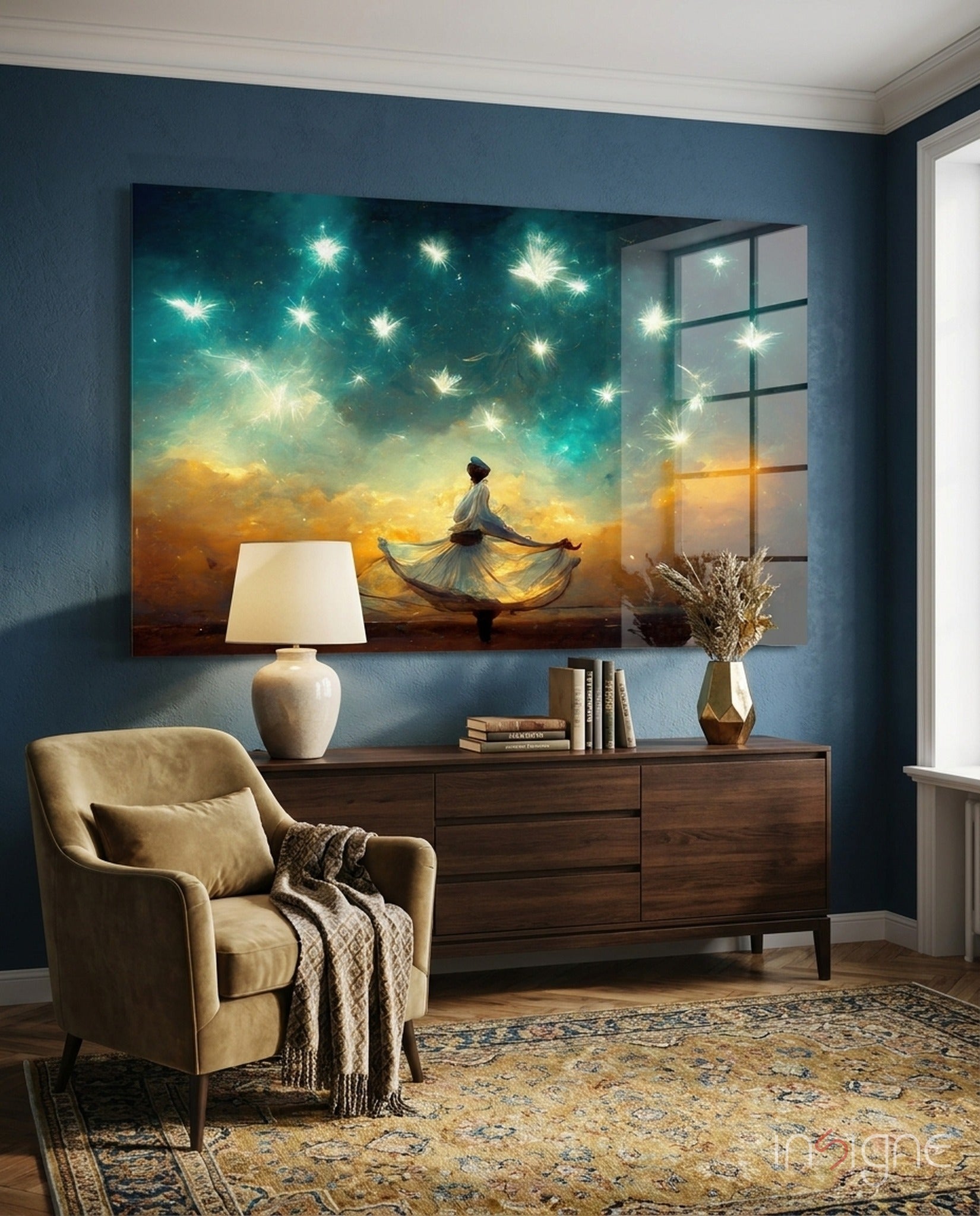 Mysticism Glass Wall Art  || Designer Collection