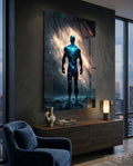Vitruvius Man Glass Wall Art  || Designers Collection