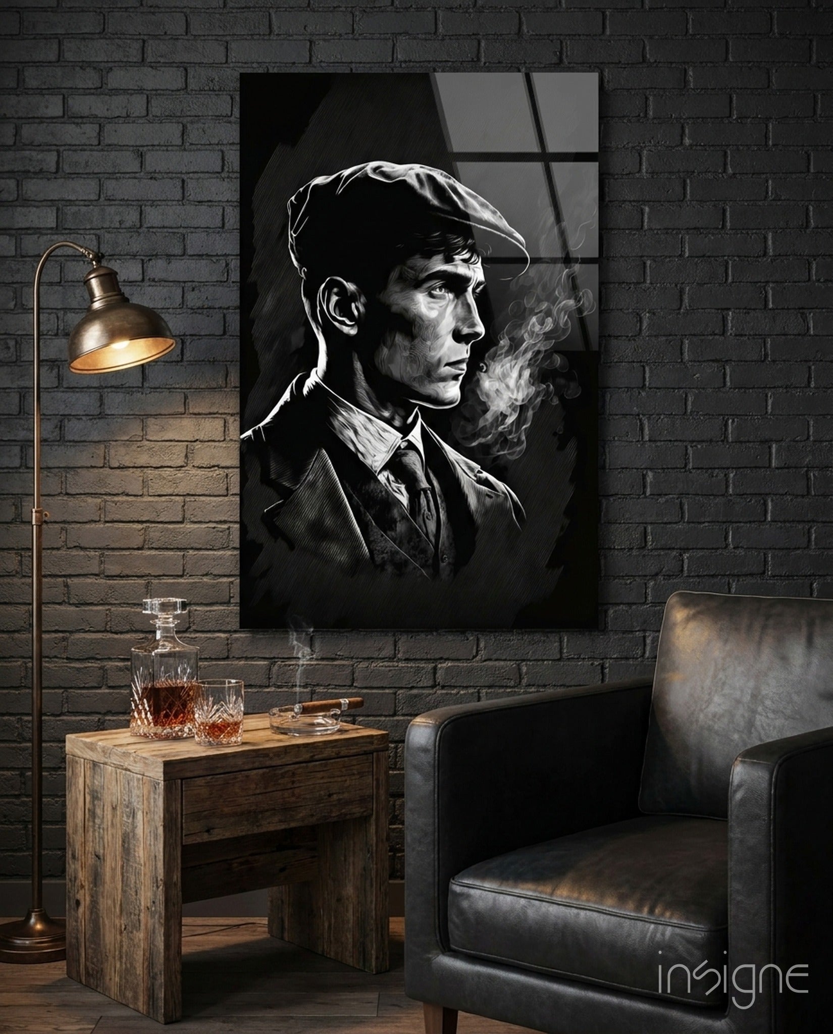 Thomas Shelby - Peaky Blinders Glass Wall Art || Designer Collection