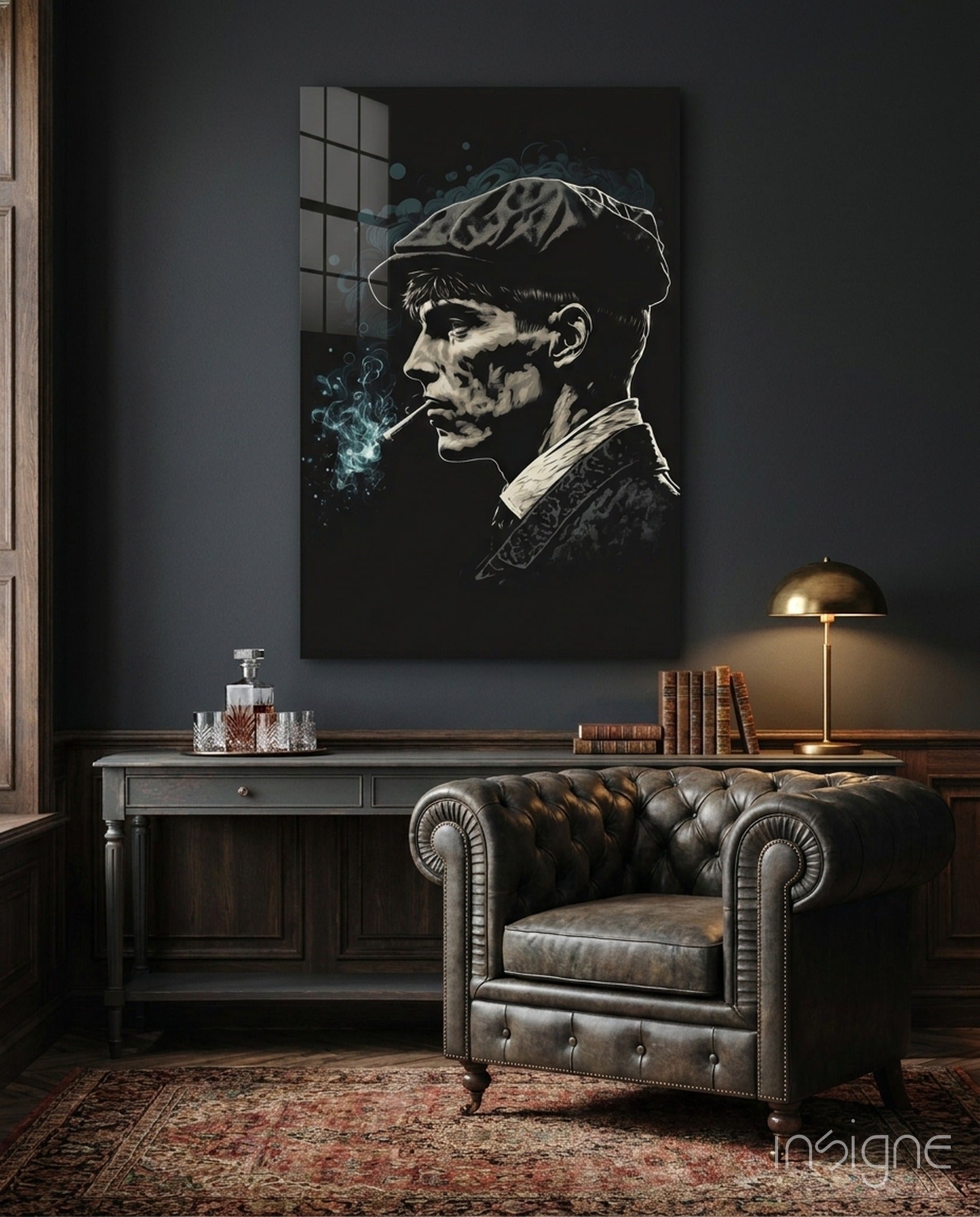 Thomas Shelby - Peaky Blinders Glass Wall Art  || Designer Collection