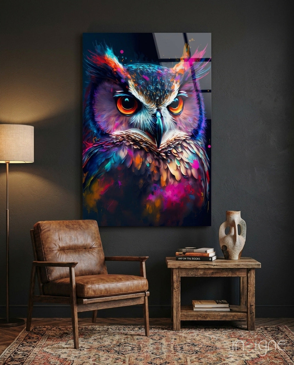 Owl's Eye Glass Wall Art  || Designer Collection