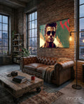 Fight Club - Tyler Durden Glass Wall Art  || Designer Collection