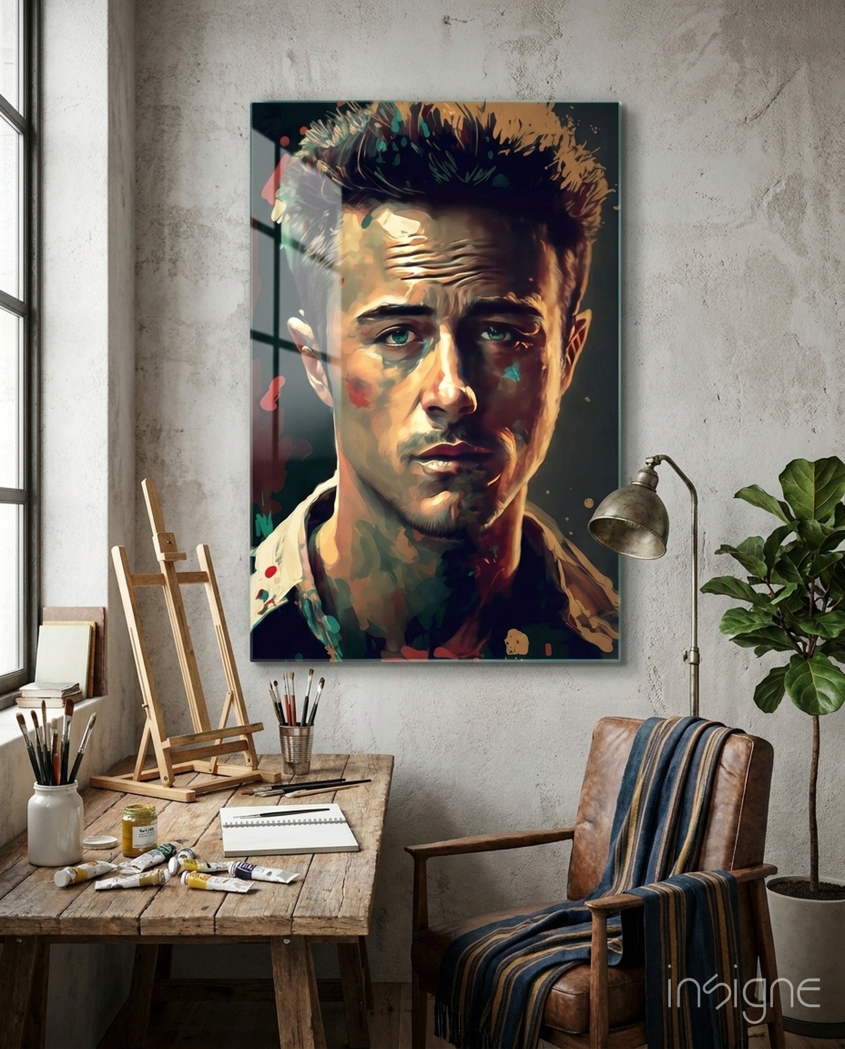 Fight Club - Norton Glass Wall Art  || Designers Collection