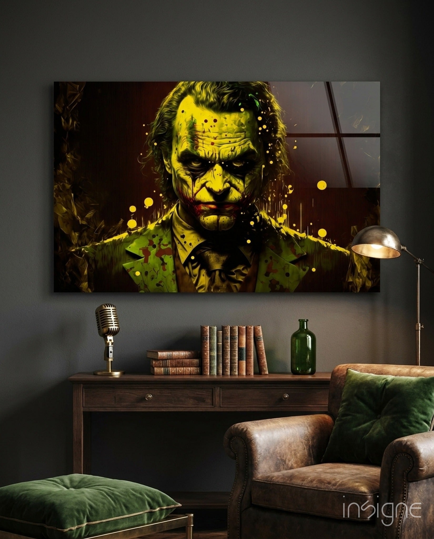 Joker Glass Wall Art  || Designer Collection