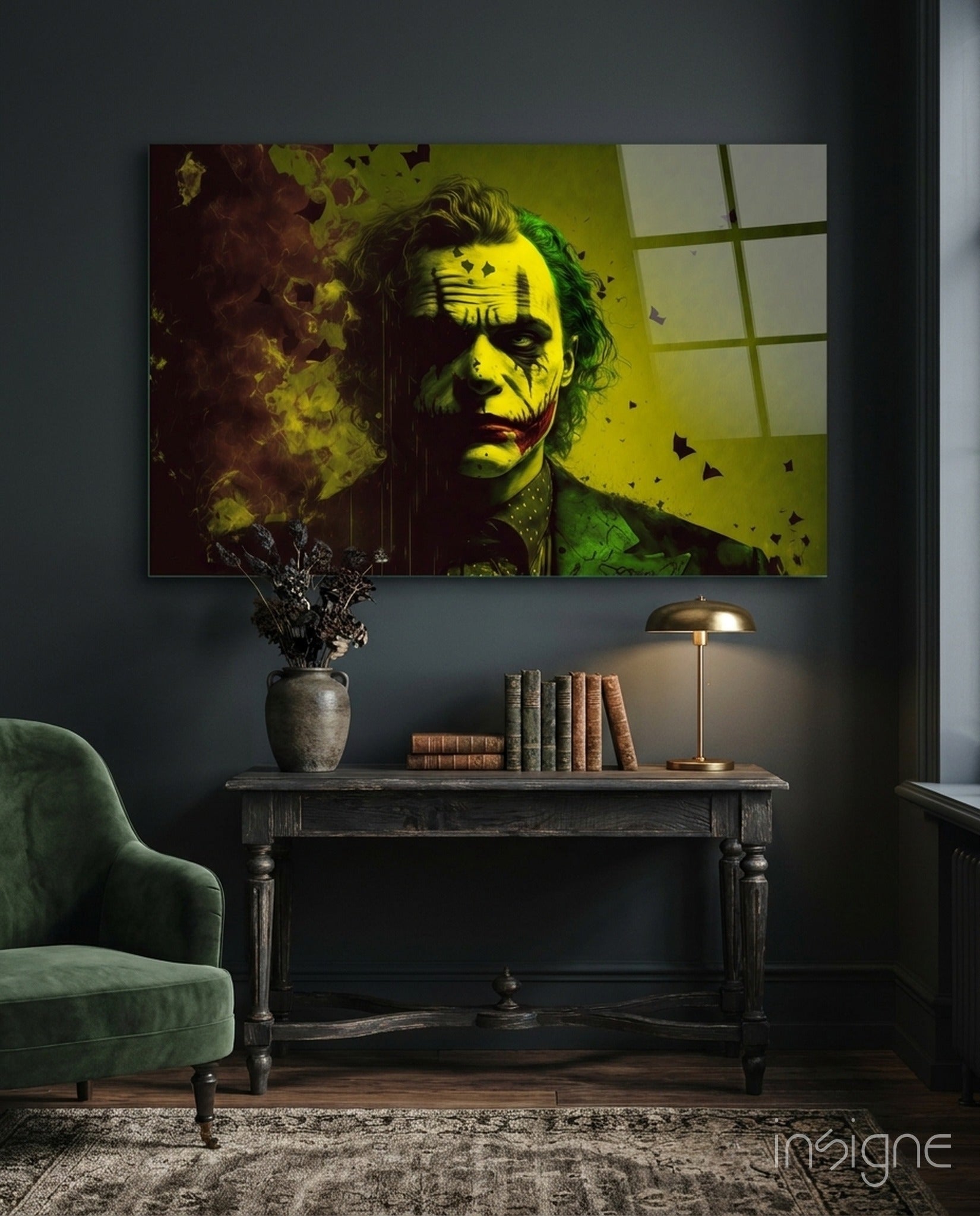Joker Glass Wall Art  || Designer Collection