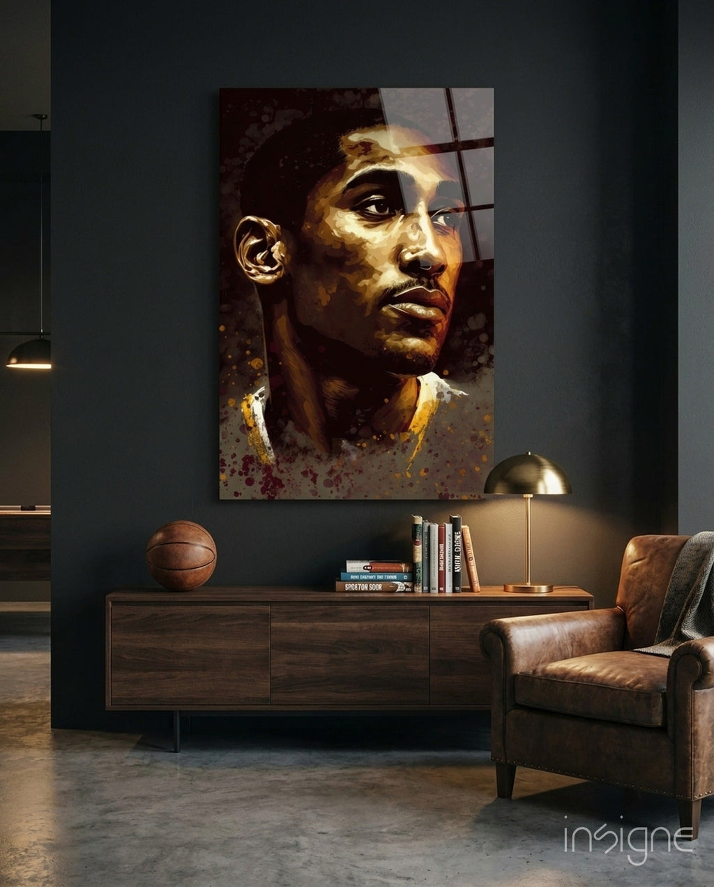 Kobe Bryant Glass Wall Art  || Designer Collection