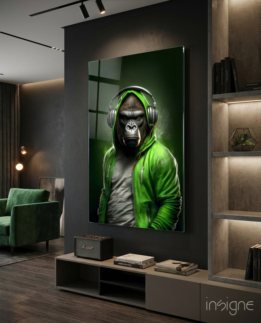 Animal Vogue Glass Wall Art|| Designer's Collection