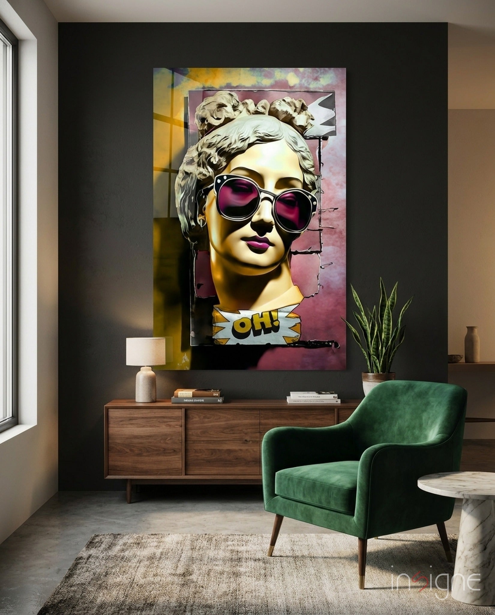 Oh! Glass Wall Art || Designer Collection