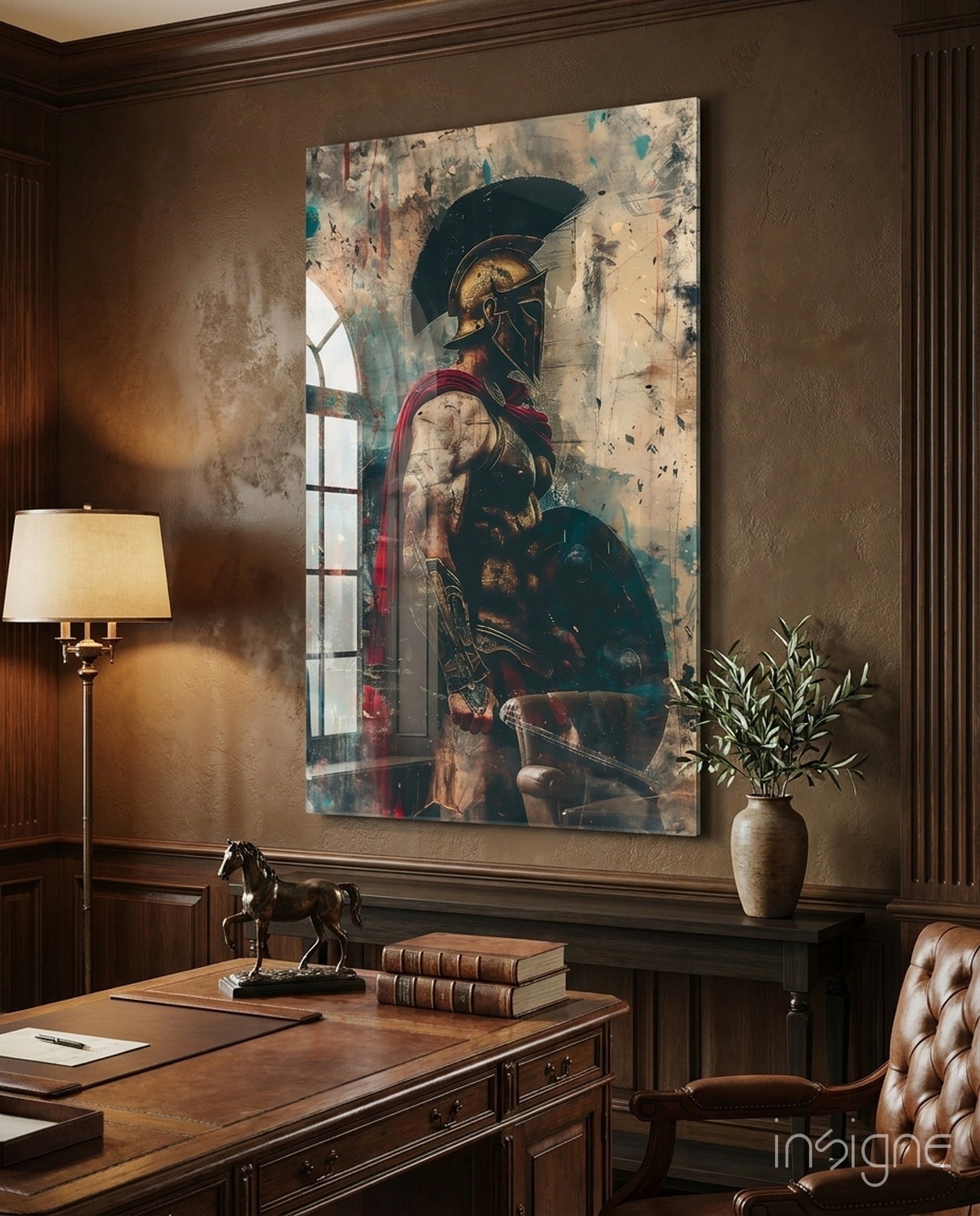 Gladiator Glass Wall Art || Designer Collection