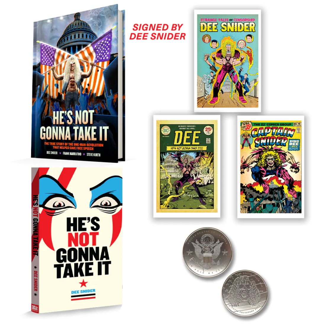 Dee Snider from Twisted Sister: HE'S NOT GONNA TAKE IT - SIGNED Deluxe Bundle