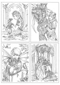 Dragon Friendship Color-In Cards 4 Pack