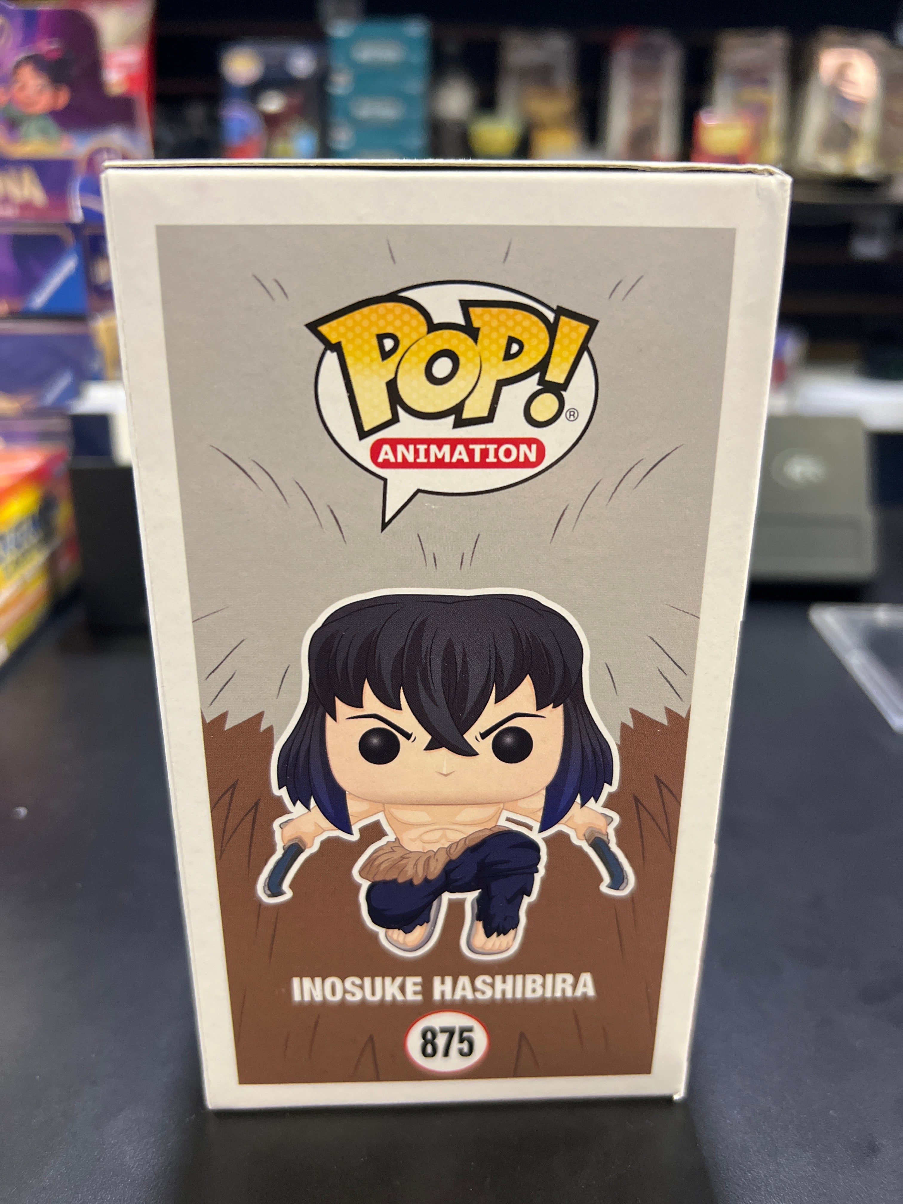 Funko POP! Inosuke Hashibira #875 Flocked Chase - Signed - In Case