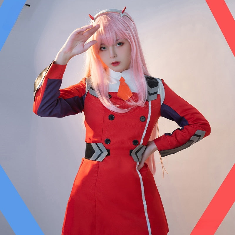 DARLING in the FRANXX National Team 02 Female Lead Uniform Crane's Hope Orchid Cosplay Costume