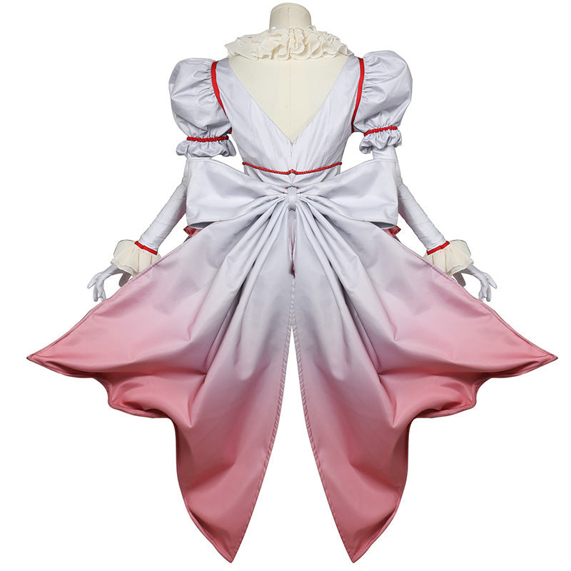 Factory Direct Supply Horror Clown Cosplay Costume for Girls, Halloween Outfit, Clown Character Costume