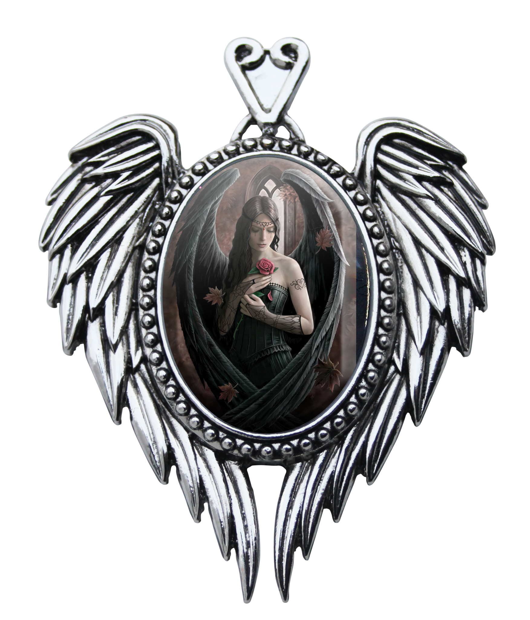Angel Rose Cameo by Anne Stokes