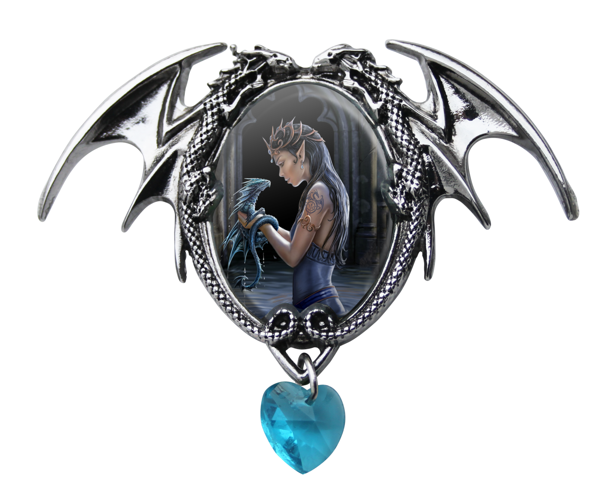Water Dragon Cameo by Anne Stokes