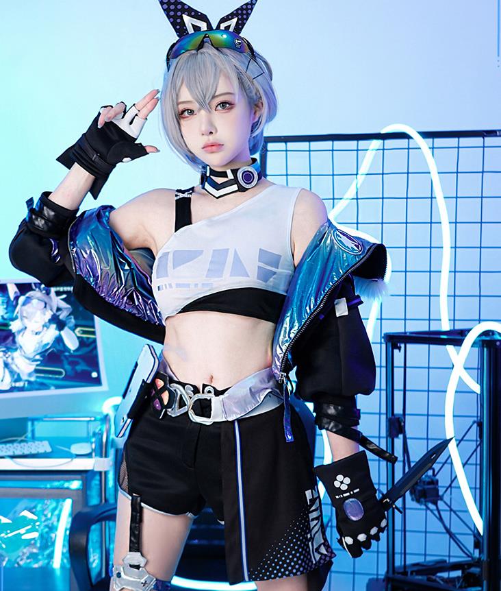 Collapse of the Star Dome Railway COS Service Xier Silver Wolf Cosplay Game Animation Costume Women's C Service anime Full Set