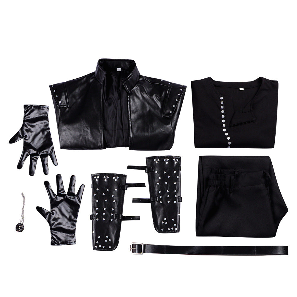 Wizard The Witcher Season 5 Cosplay Costume Geralt Movie Replica Set Men's Casual Wear Cosplay Outfit