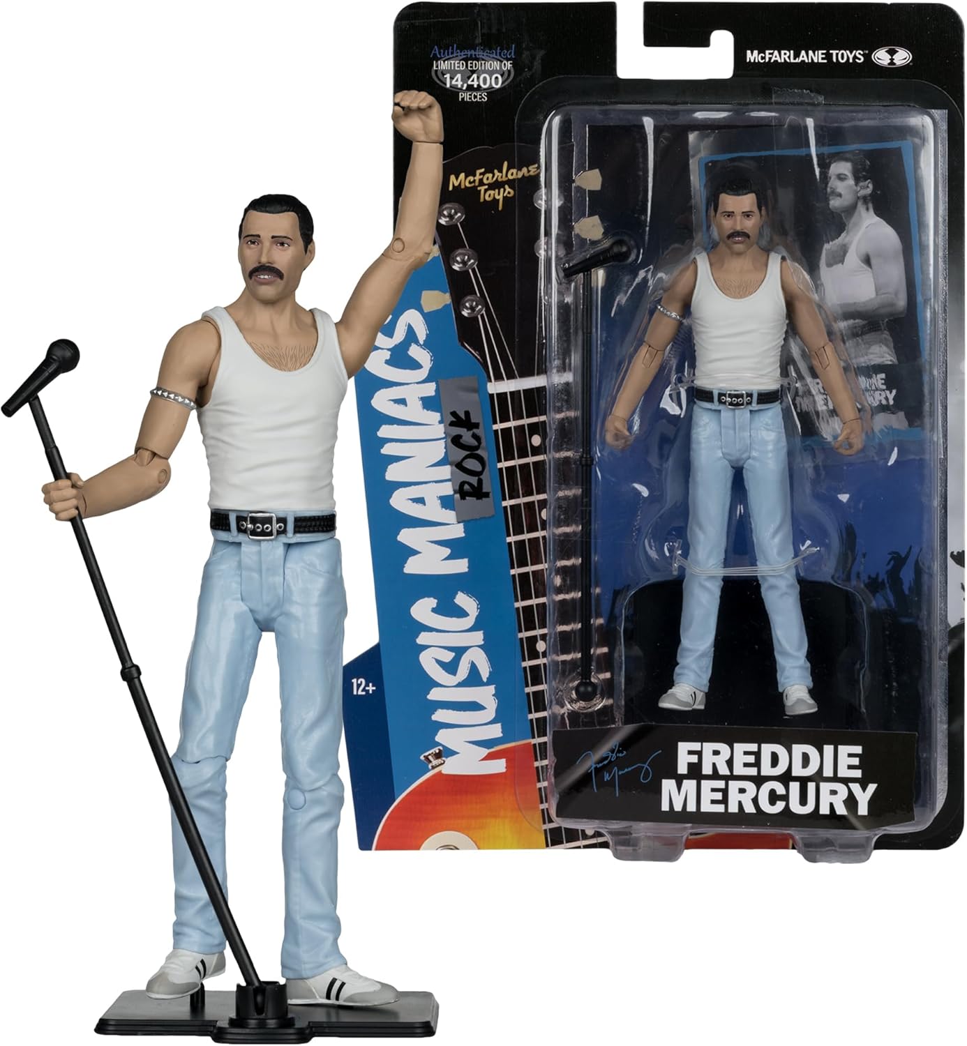 McFarlane Music Maniacs Queen Freddie Mercury Action Figure Limited Edition
