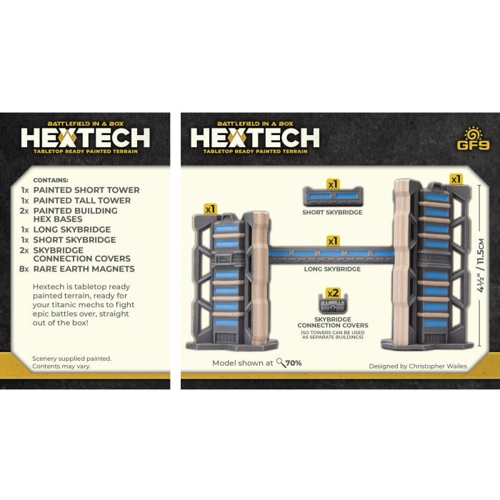 Battlefield in a Box: HexTech Trinity City - Binary Towers