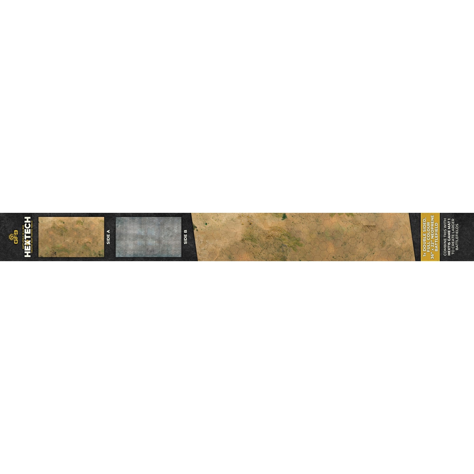 Battlefield in a Box: HexTech - Game Mat 2 - Arid/Urban