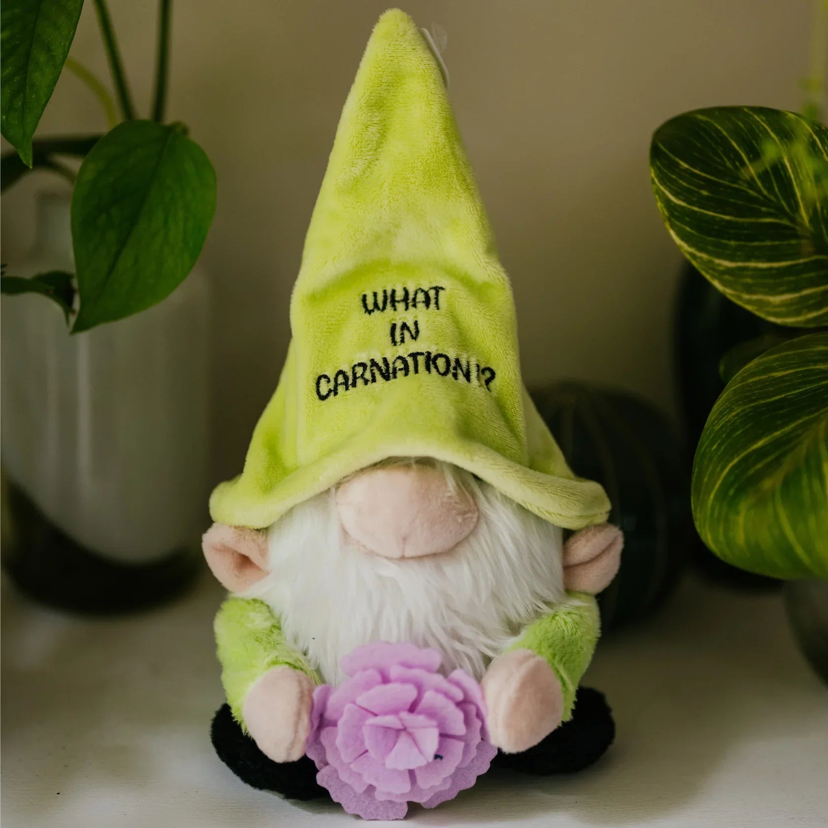 Punchkins Gnome Plush What in Carnation