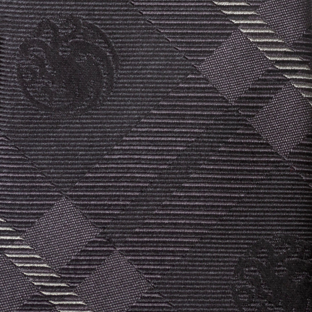 Game of Thrones Targaryen Dragon Black Plaid Silk Men's Tie