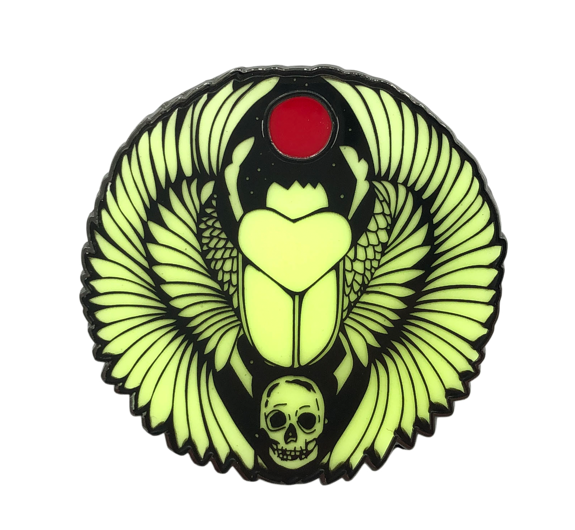 Gothic Queen - Scarab Pin (GITD)