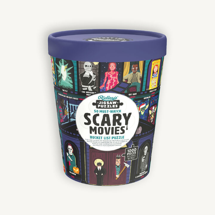 Bucket List Puzzle: 50 Must-Watch Scary Movies
