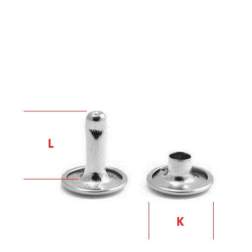 Hollow Rivet KØ9,2 x L8,0 mm Brass