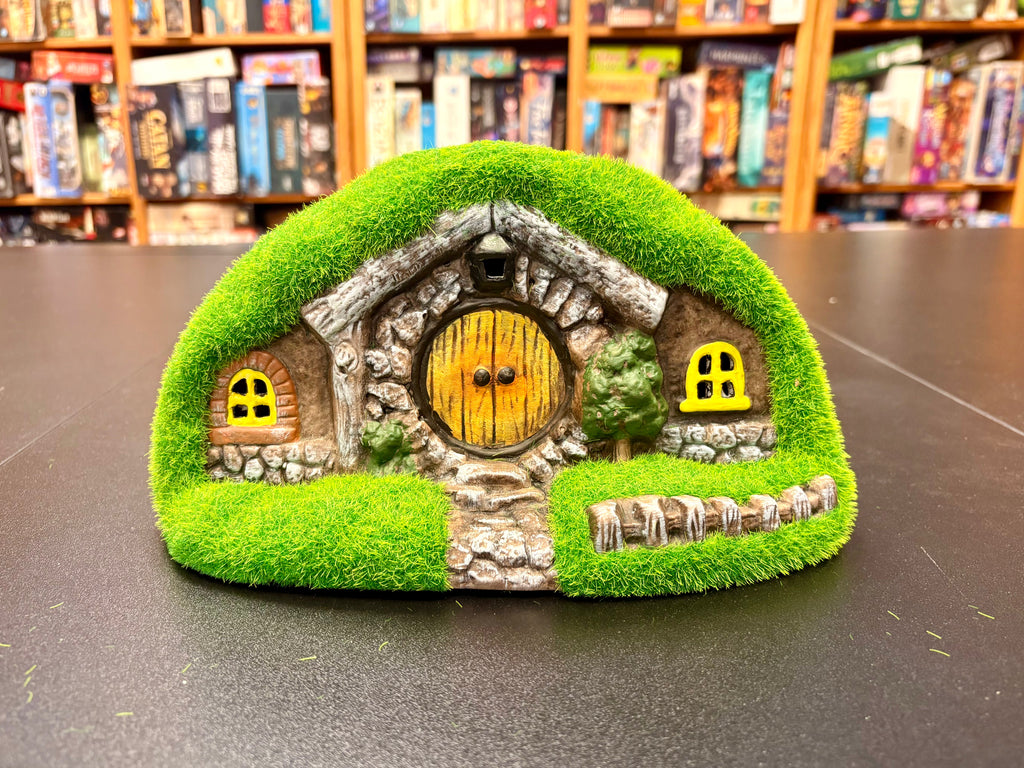 Solar Lighted Gnome Moss House - Set of 2