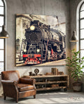 Train Glass Wall Art