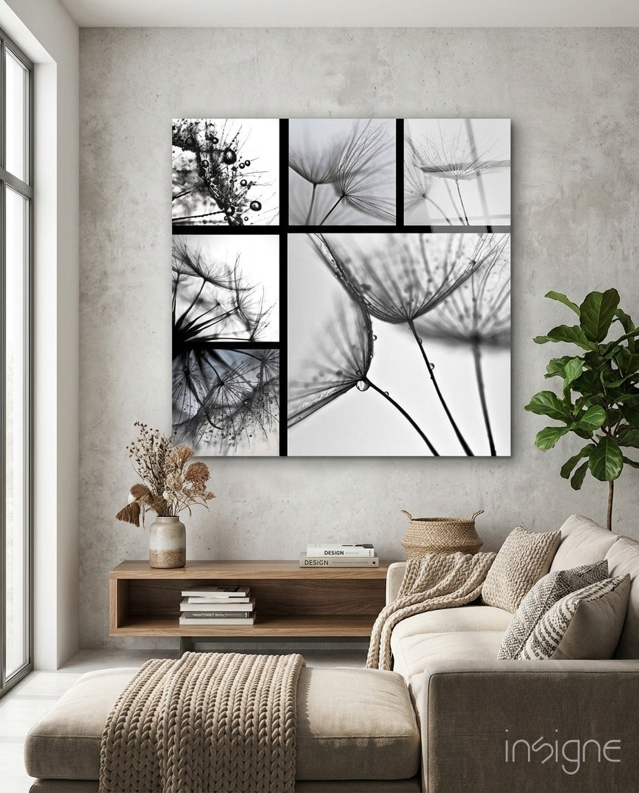 Flower Glass Wall Art