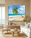 Palm Tree Glass Wall Art
