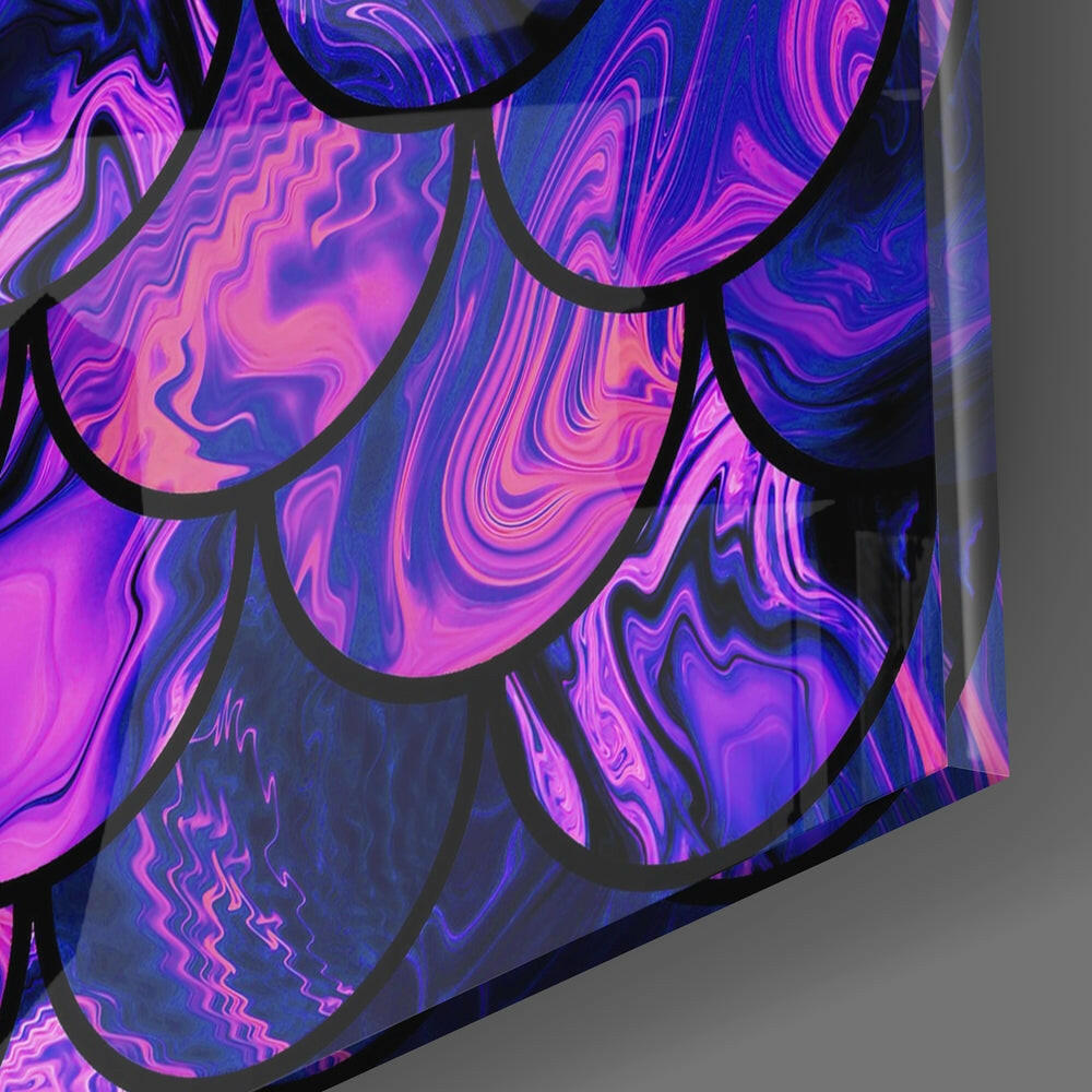 Fish Scale Glass Wall Art