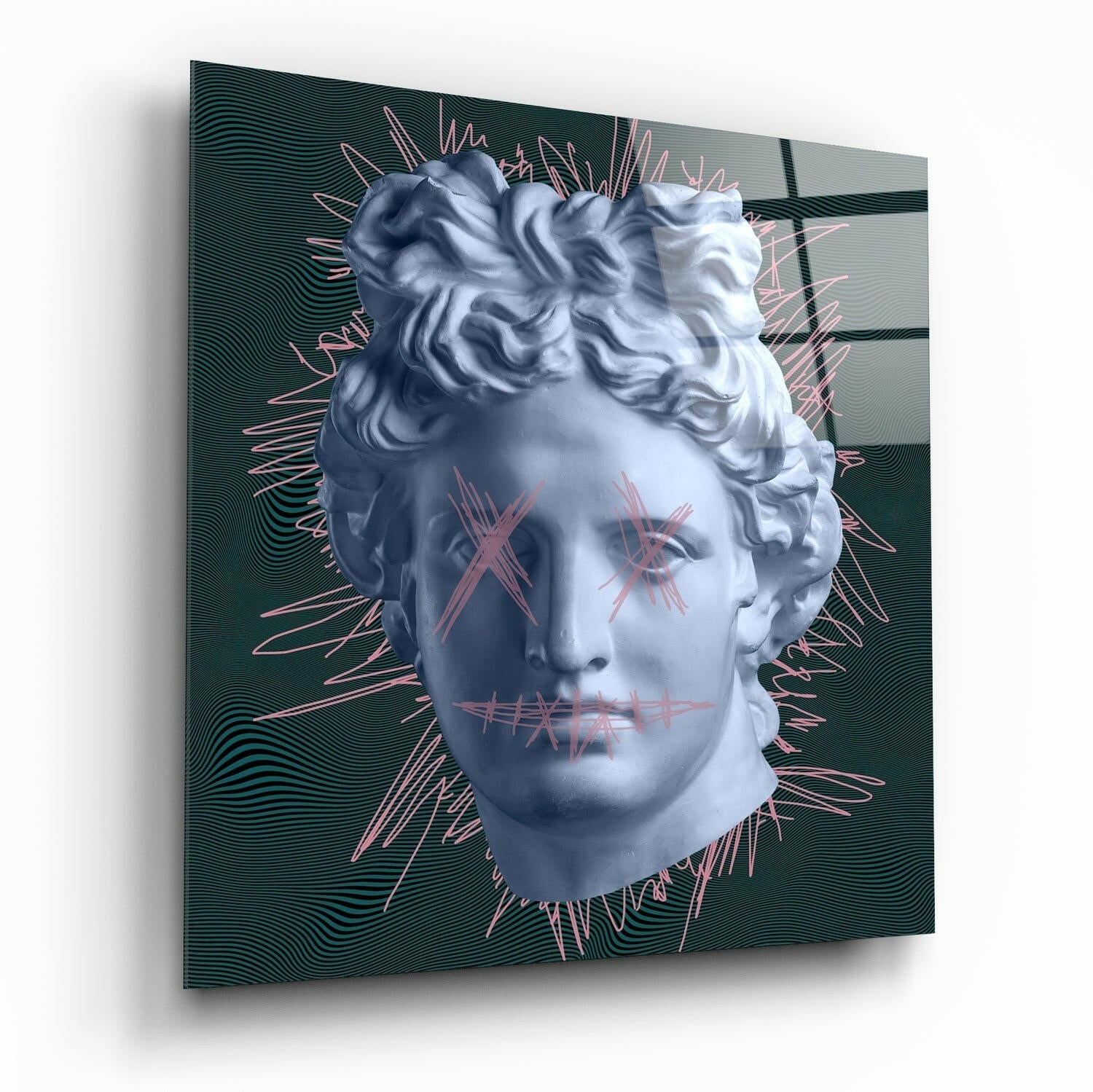 Sculpture Glass Wall Art