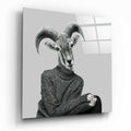 Lady Antelope Glass Wall Art