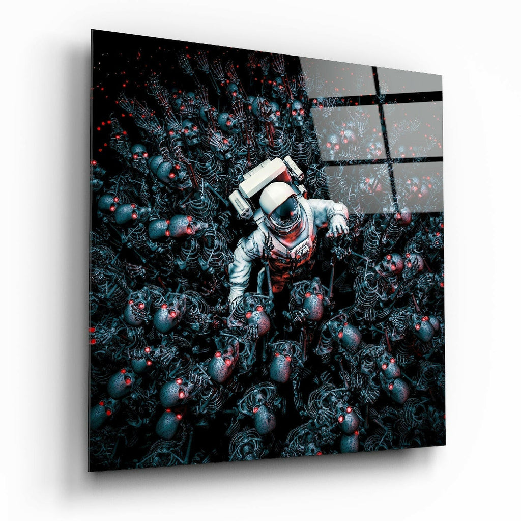 Android Cemetery Glass Wall Art