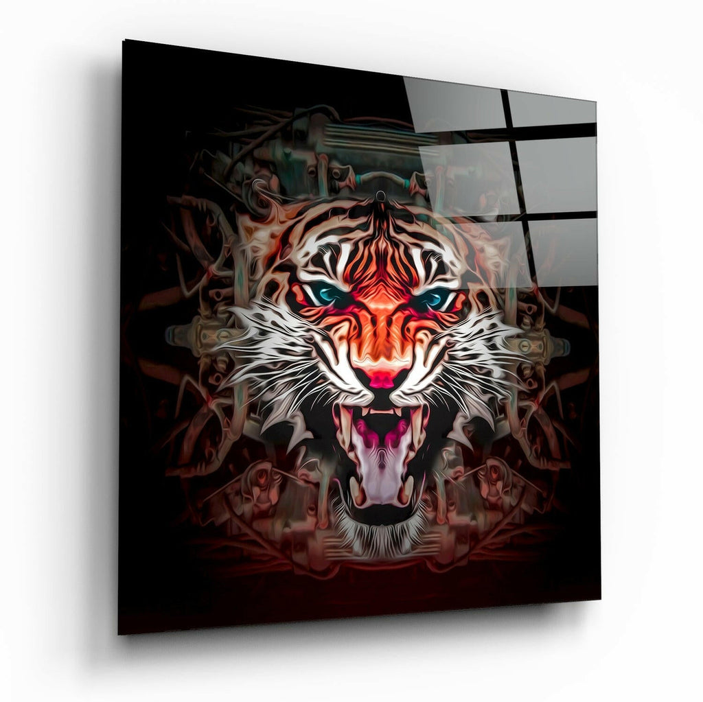 The Punishment Of The Lion Glass Wall Art