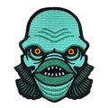 Lagoon Creature Head Embroidered Patch: Iron-on