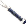 Lapis Gem Power Vial Pendant for Self Awareness