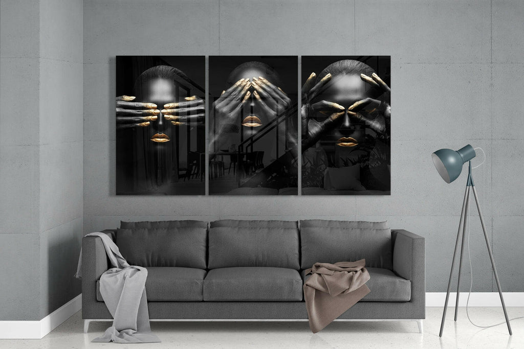 Woman Mega Glass Wall Art