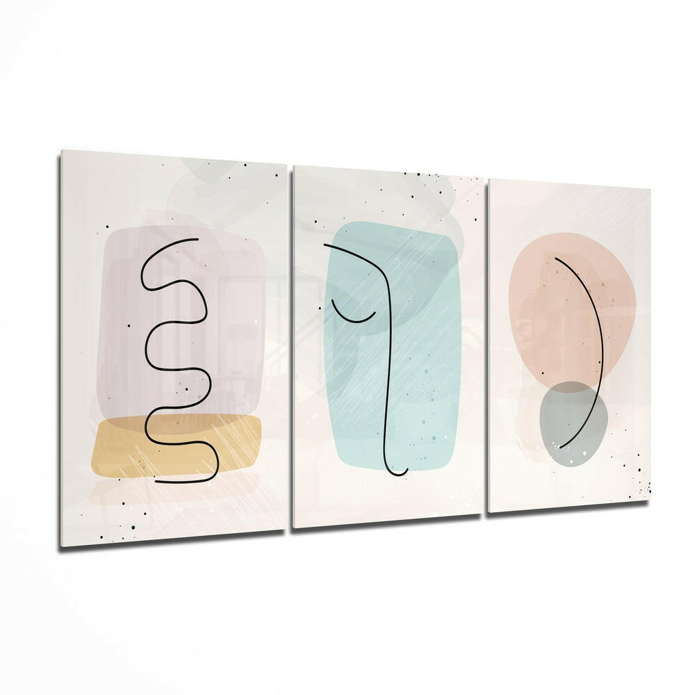 Abstract Shapes 6 Glass Wall Arts