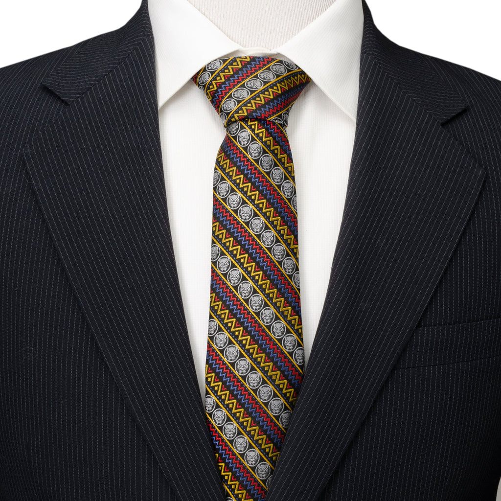 Marvel Black Panther Tribal Stripe Men's Tie
