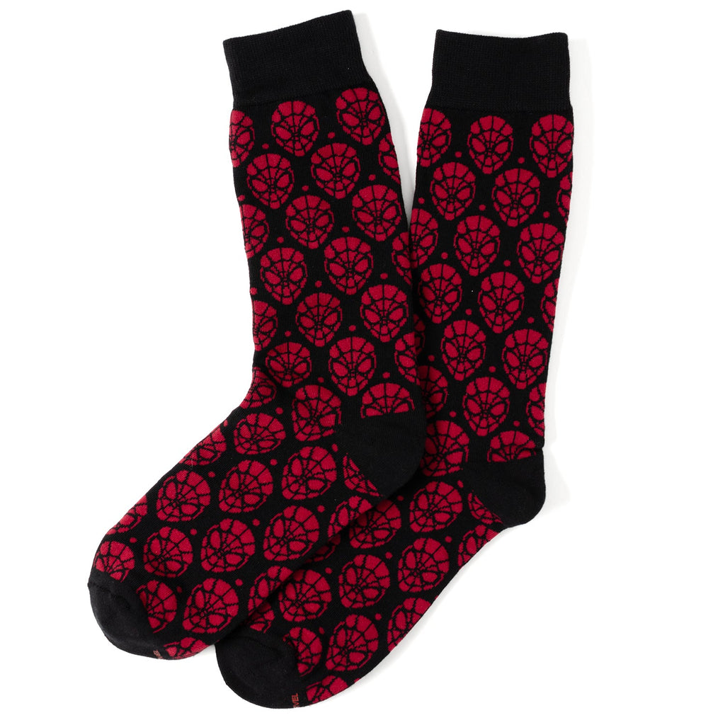 Marvel Spider-Man Dot 3 Pack Socks and Lapel Pin Gift Set